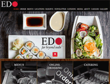 Tablet Screenshot of edorestaurants.com